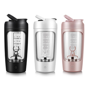 Gym Fitness Sports Plastic Portable Fully Automatic Protein Powder Shaker Cup Electric Mixing Shaker Bottles With C Type Charge