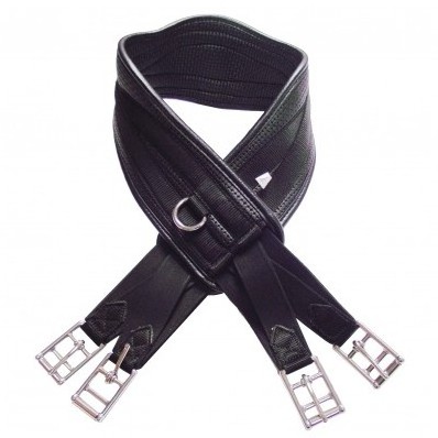 English Equestrian Horse Tack Padded in Customised Colors Leather Girth