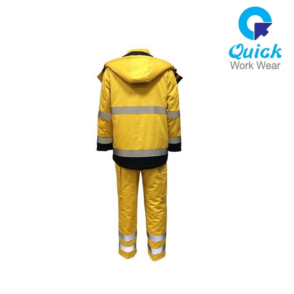 Good design safety workwear cotton Fire suit flame-retardant workwear Fire Fighting Suit Protect Fireman Coat and Pants