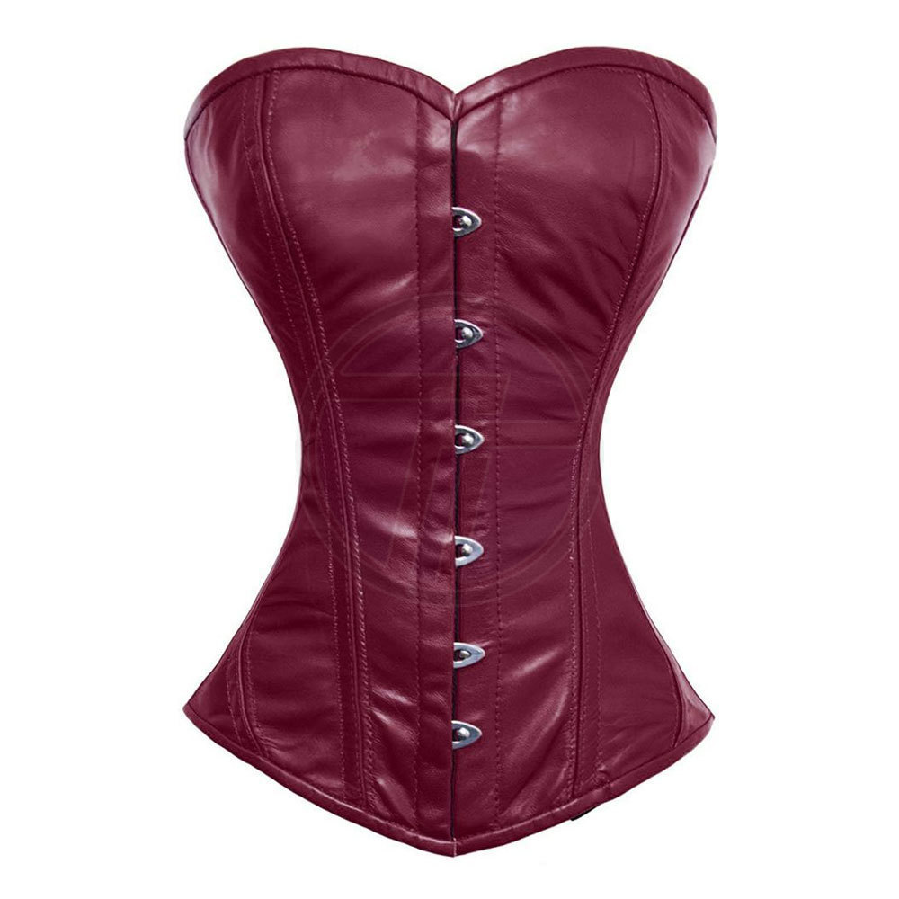 Waist Training Corsets XXS To 6XL Brown Black Champagne Korsett Woman 26 Steel Boned Chest Binder Bustier Corset Top With Rope