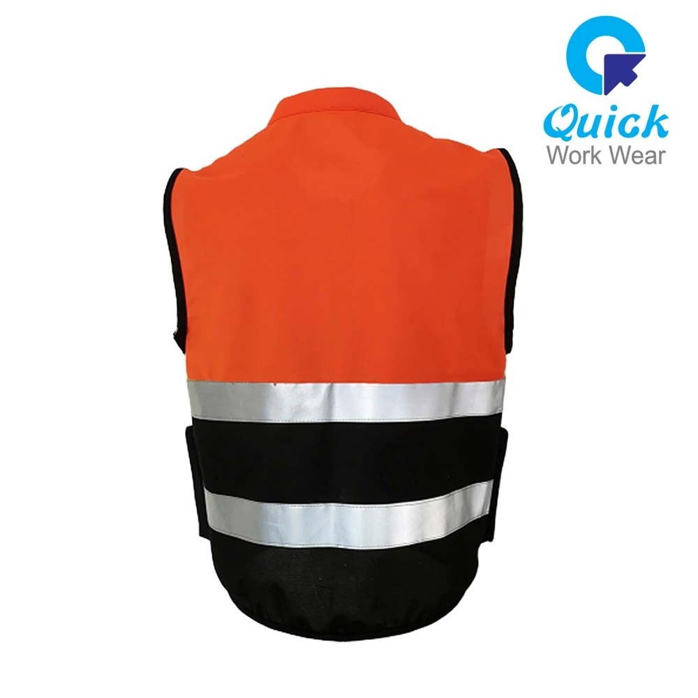 Safety Vest Reflective Safety Clothing 1PC Traffic Unisex Cycling Working Clothes Sports Zipper Bicycle Reflective Vest