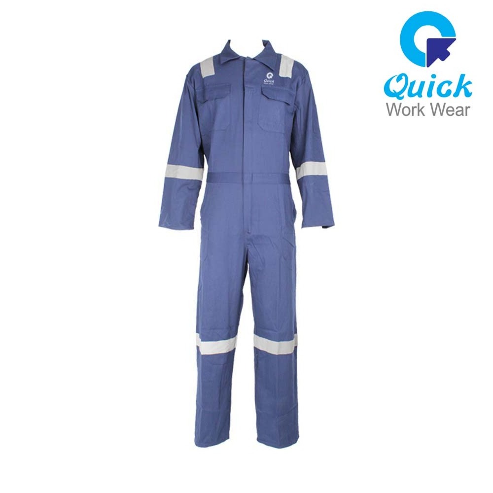 labor work clothes Coverall Workwear 100% Cotton Boiler suit Working Coveralls with reflective tape HOBOND BLUE WHITE ORANGE