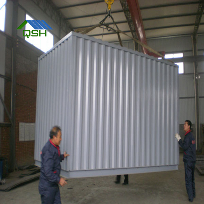 Portable Storage Container/flat-pack Container Houses Flat Pack & Container Loading Light Steel Structure & Sandwich Panel QSH