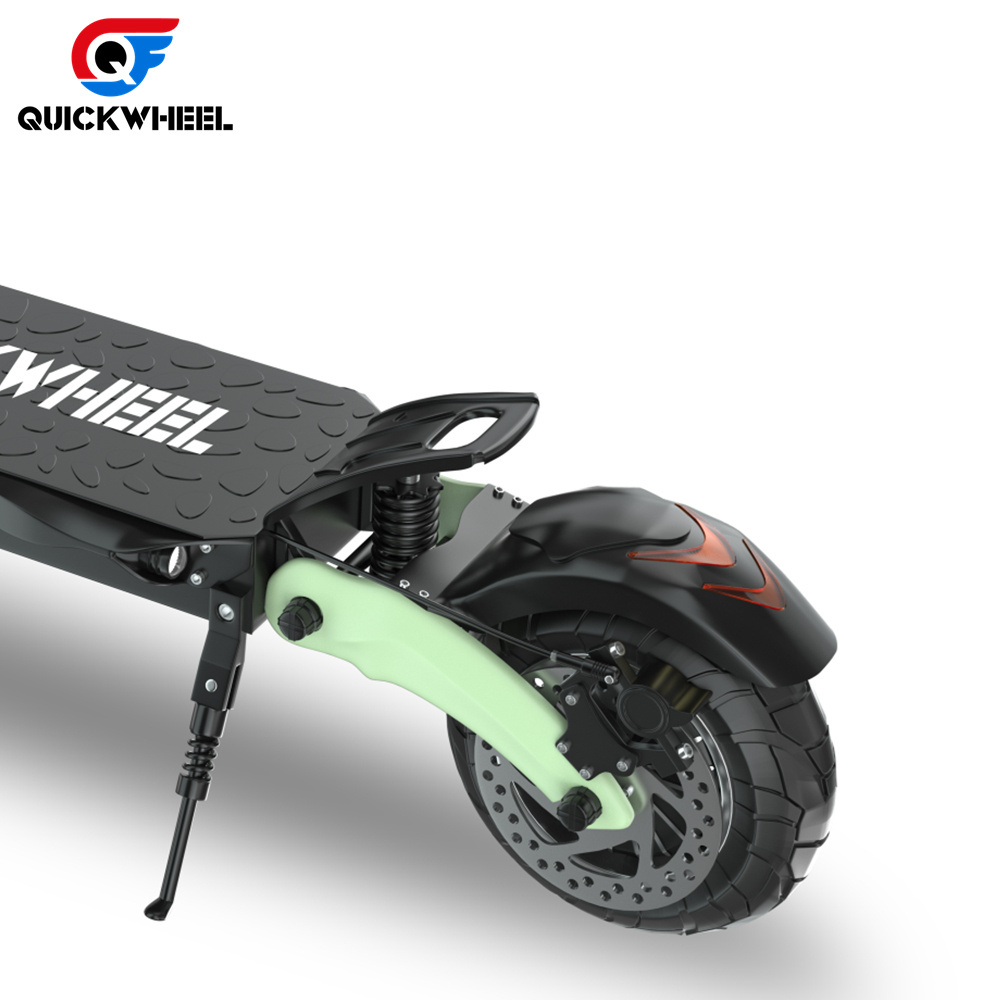 Quickwheel Whale 48V 2000W Dual Power Electric Mobility Scooter Eu Warehouse 8.5 Inch Off Road Electric Scooter Trailer