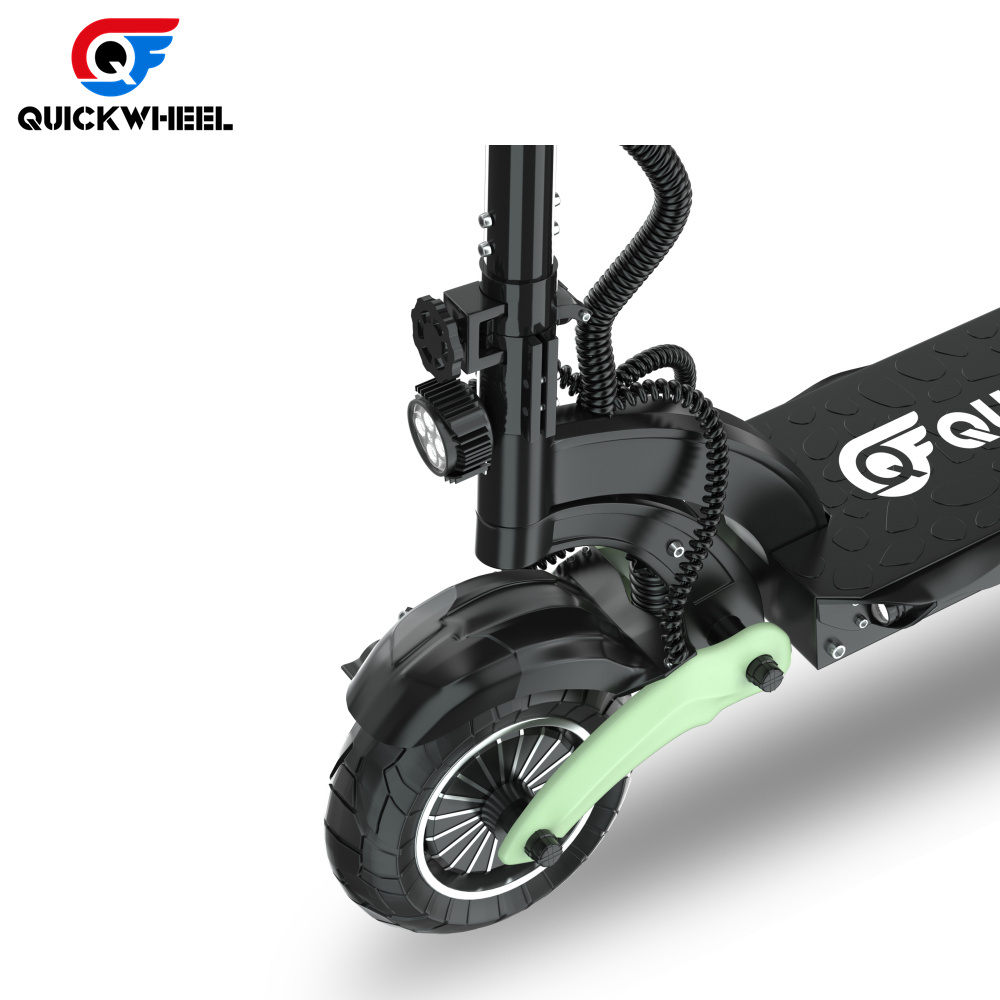 Quickwheel Whale 48V 2000W Dual Power Electric Mobility Scooter Eu Warehouse 8.5 Inch Off Road Electric Scooter Trailer