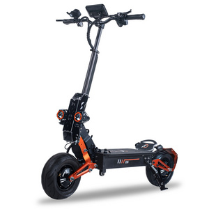 New Off-Road Big Two Wheel D5 Fast Electric Scooters Powerful Adult With Suspension Dual Motor 5000W 10000W 12 Inch 48V 35Ah