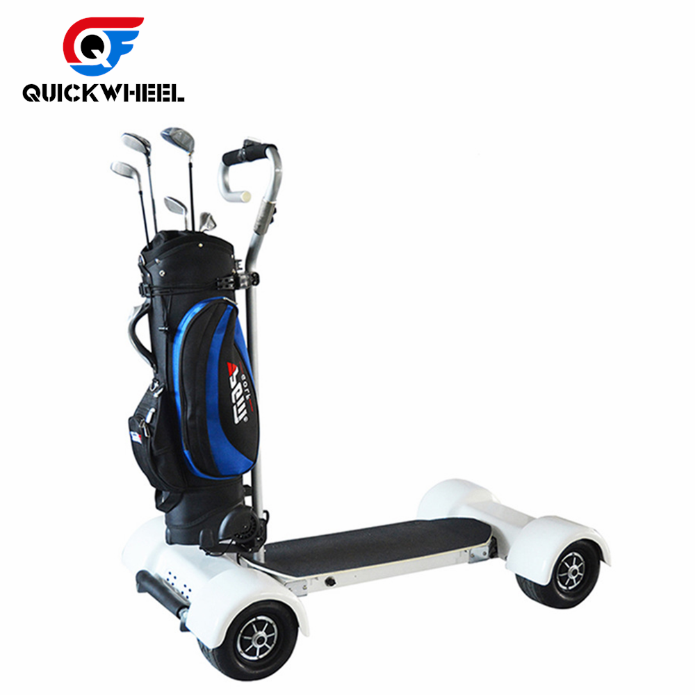 Easy Foldden Four Wheels Electric Push Golf Buggy 4 Wheel Golf Cart Scooter