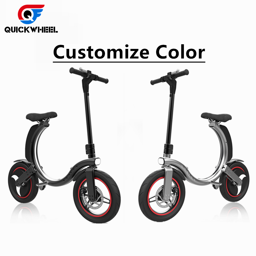 Luxury 350W Li-Ion Battery 2 Wheel Electric Scooter/Electric Moped With Pedals