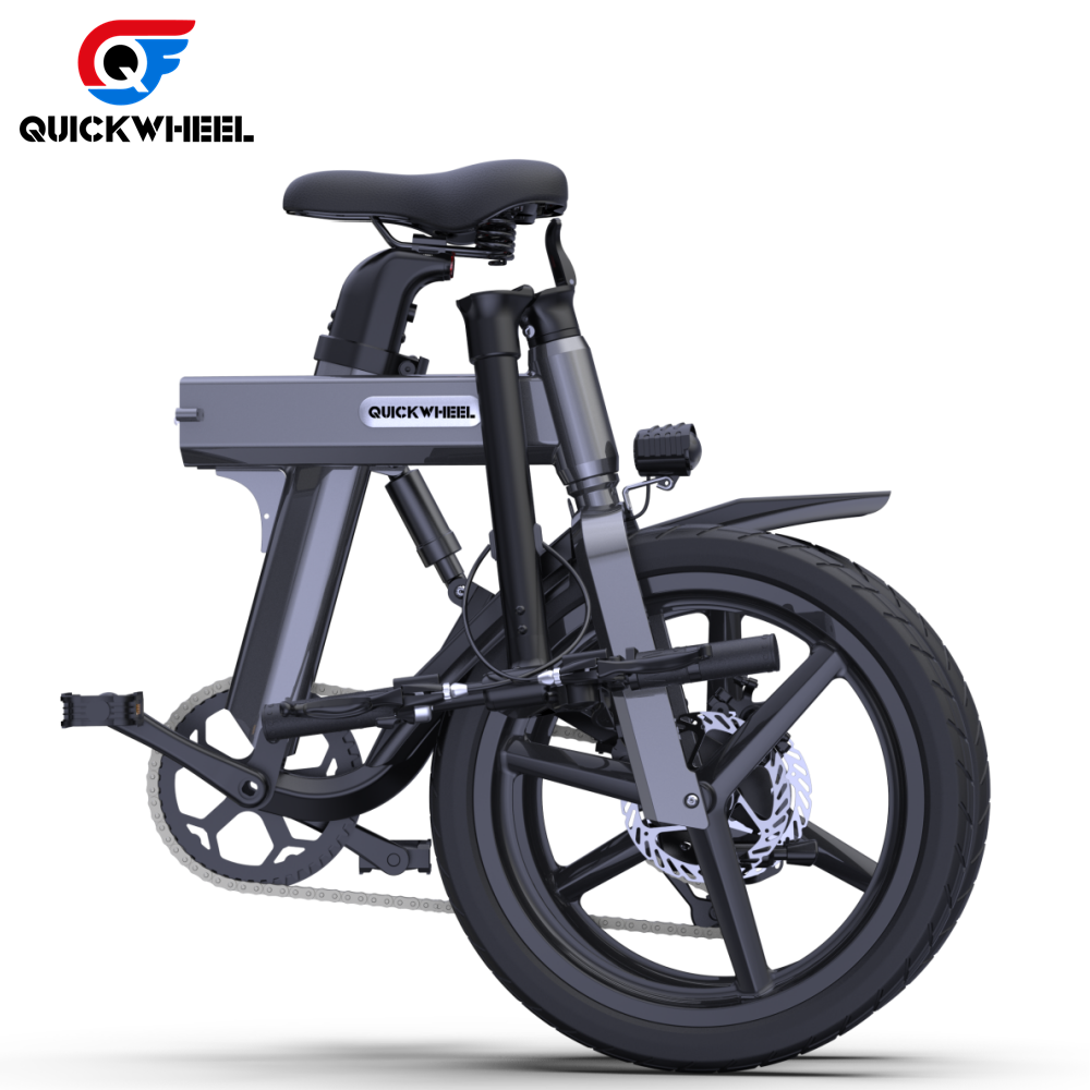 Quickwheel C8 Electric City Bike 500W 48V Fat Tire Foldable Electric Bicycle Kit High Speed 35Km Electric Bicycle For Children