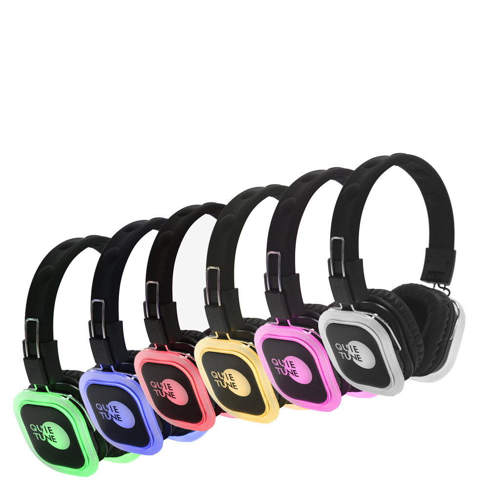 Best Price silent headphone party disco wireless equipment DJ Noise Cancelling hush silent disco 2 or 3 channel foldable headset