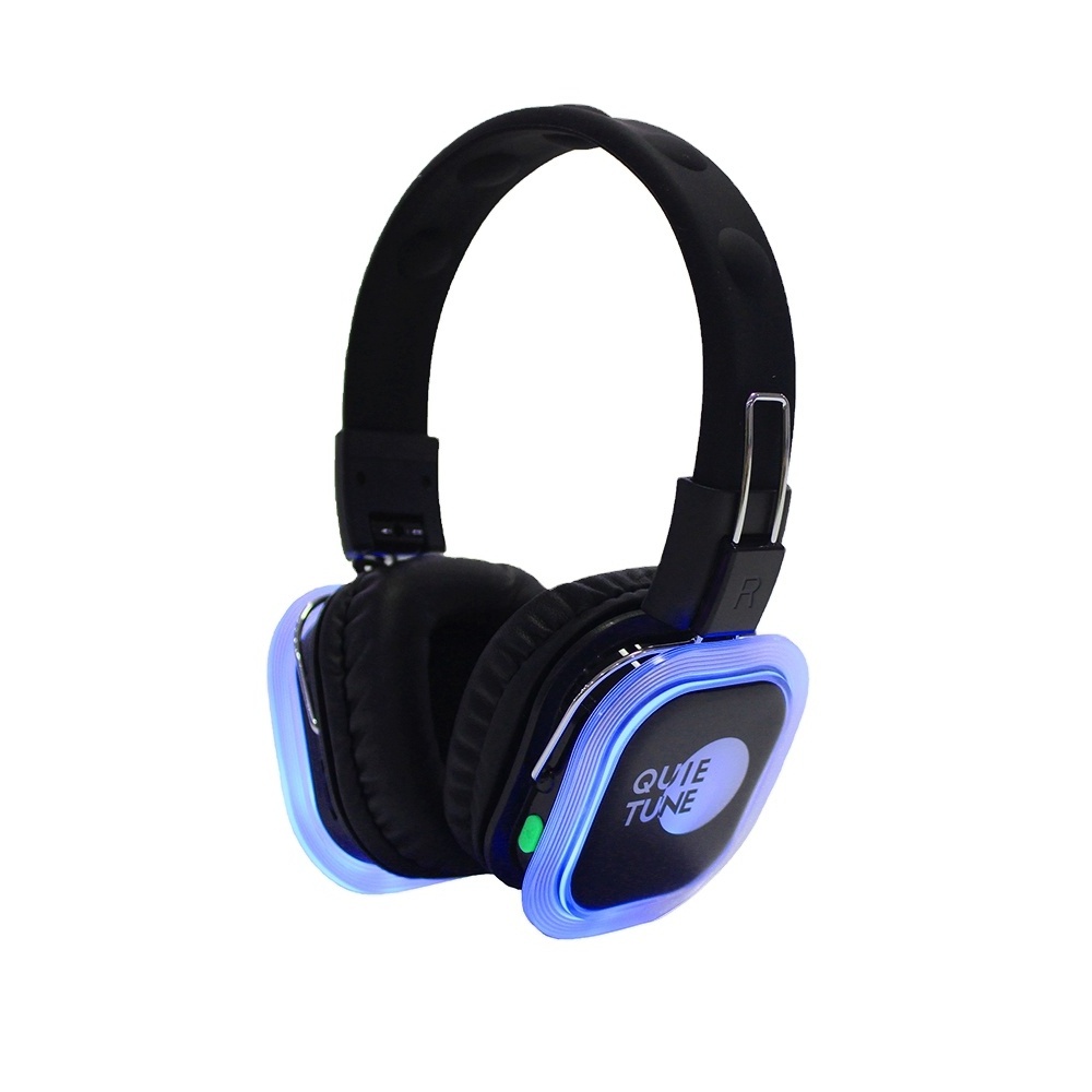 Best Price silent headphone party disco wireless equipment DJ Noise Cancelling hush silent disco 2 or 3 channel foldable headset