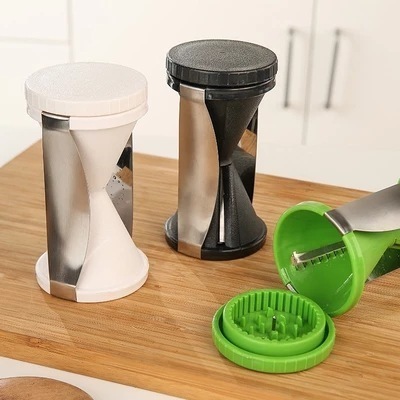 Quiki spiral funnel cutter creative rotating hourglass grater fruit and vegetable tools