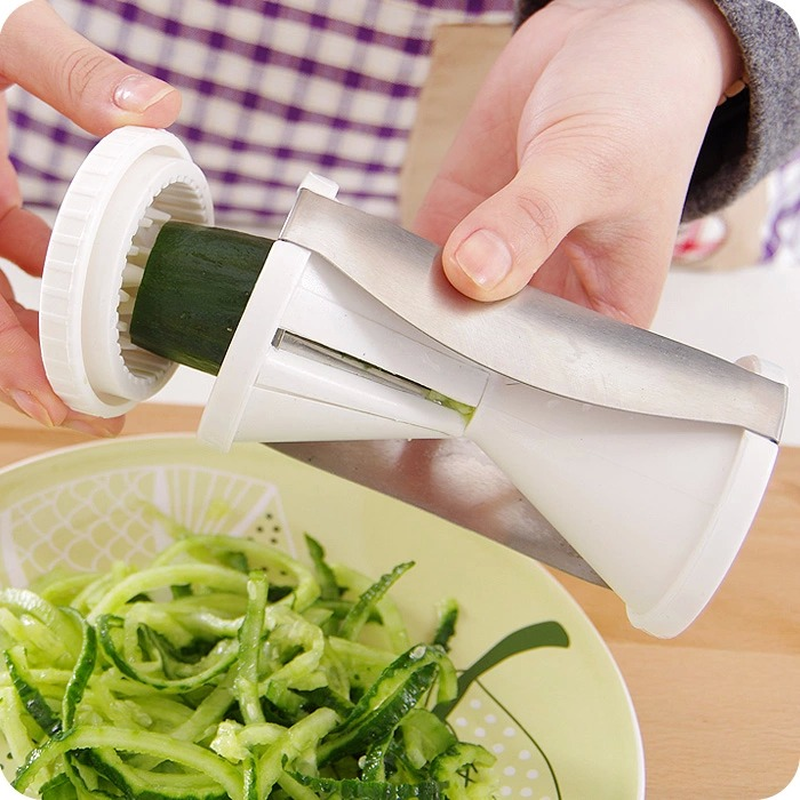 Quiki spiral funnel cutter creative rotating hourglass grater fruit and vegetable tools