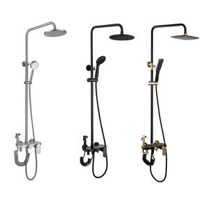 Thermostatic Shower Set Massage Faucet Luxury Bathtub Shower Faucet Wall Mount