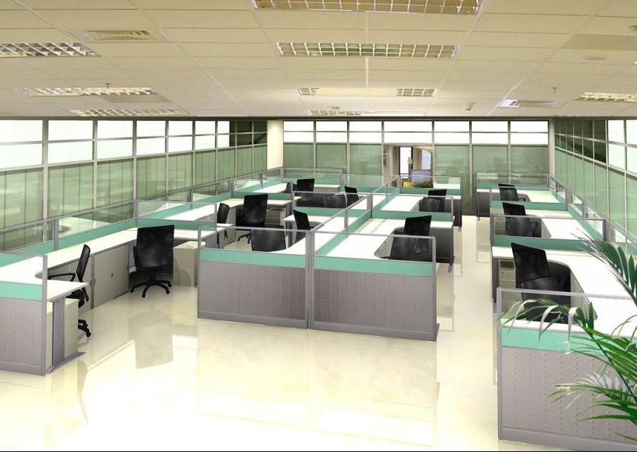 High office partition cubicle call center desks 4 person office workstation