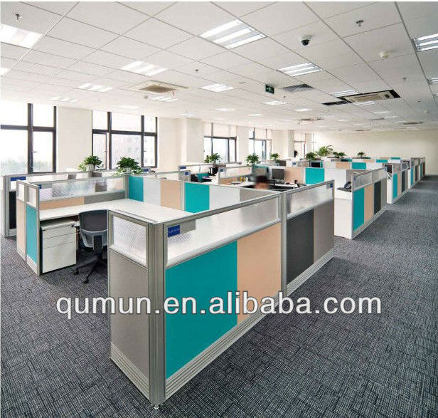 High office partition cubicle call center desks 4 person office workstation