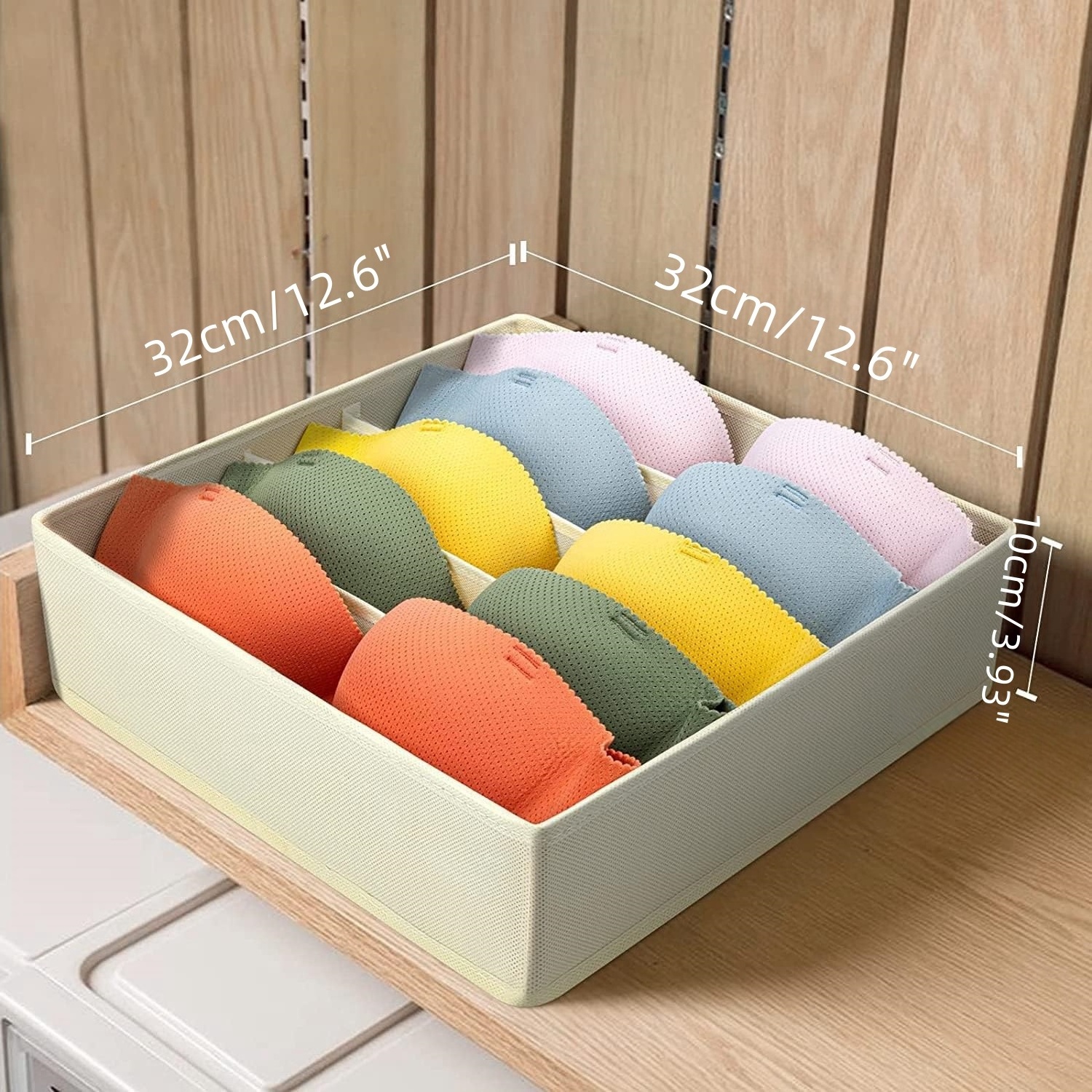 Wholesale non-woven folding storage box home for underwear underwear socks tie storage and sorting