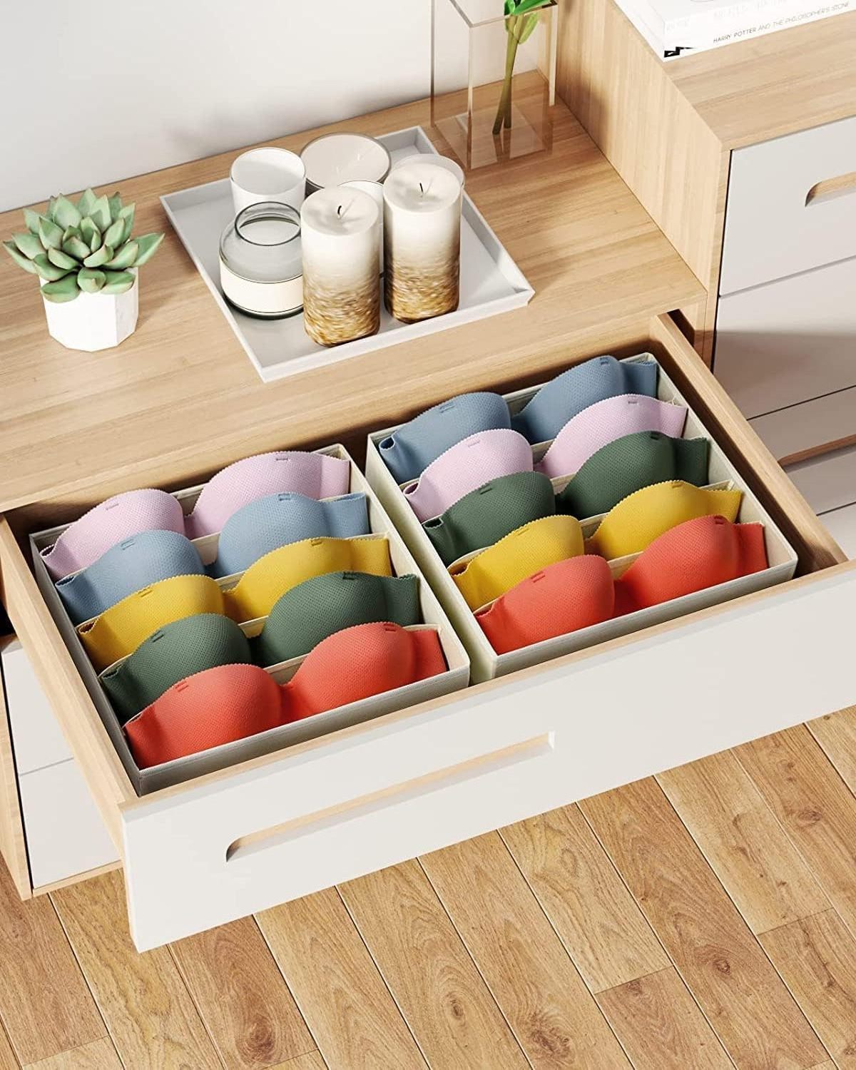 Wholesale non-woven folding storage box home for underwear underwear socks tie storage and sorting