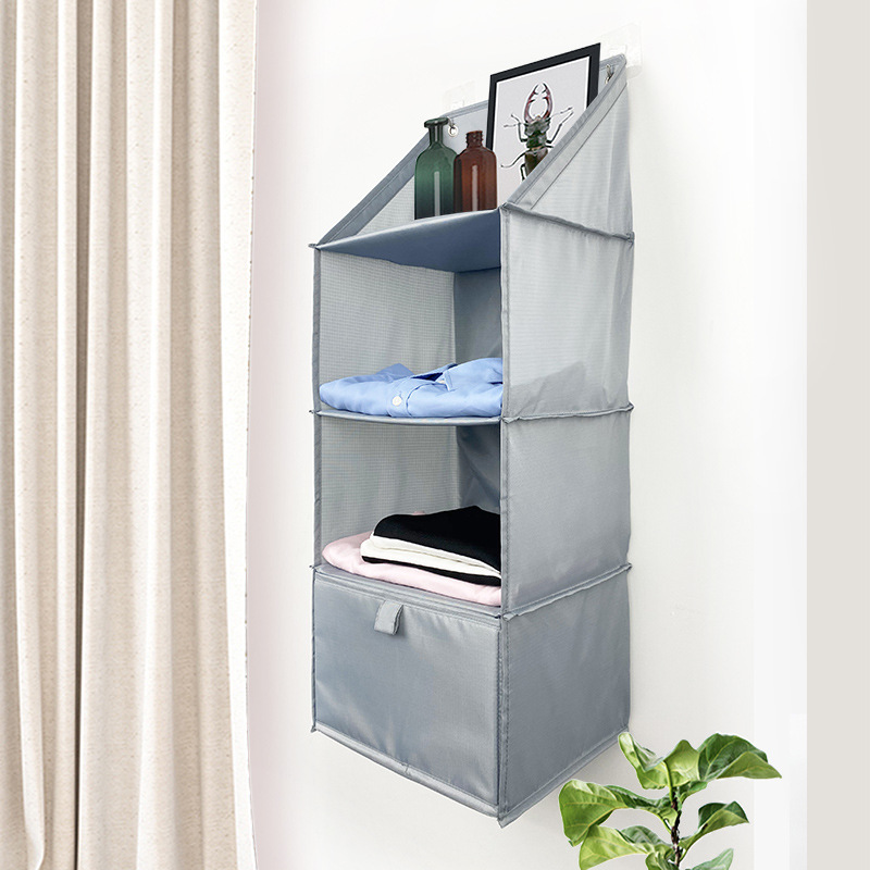 Custom Oxford cloth collapsible storage rack Small household items storage rack Durable 2/3/4/5/6 storage rack