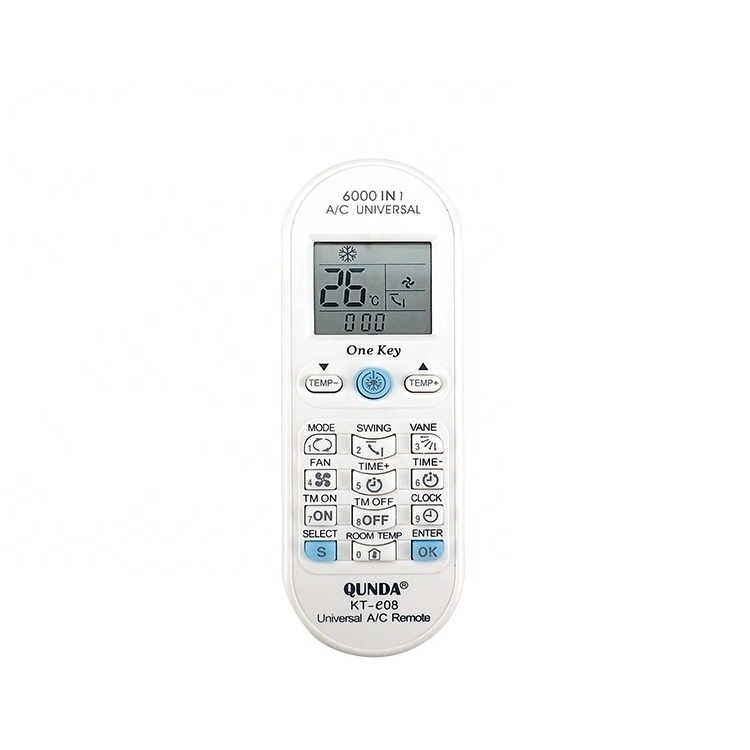 QUNDA KT-E08 Original Low Power Consumption Air Condition Remote LCD A/C Remote Control Controller