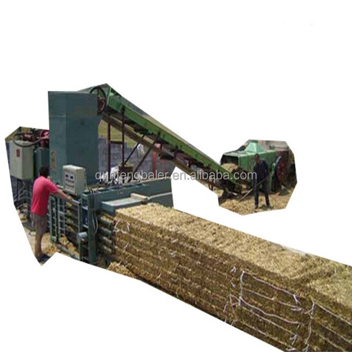 Automatic horizontal alfalfa paddy pine straw baler machine hay baler for sale