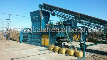 Hydraulic hay grass and straw baler compress machine for export