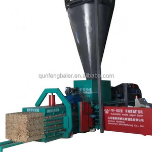 Hydraulic hay grass and straw baler compress machine for export