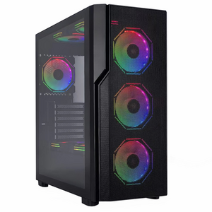 SATE(K31)Computer Casing Desktop Custom EATX Tempered Glass RGB Gaming PC Case pc tower cabinet case