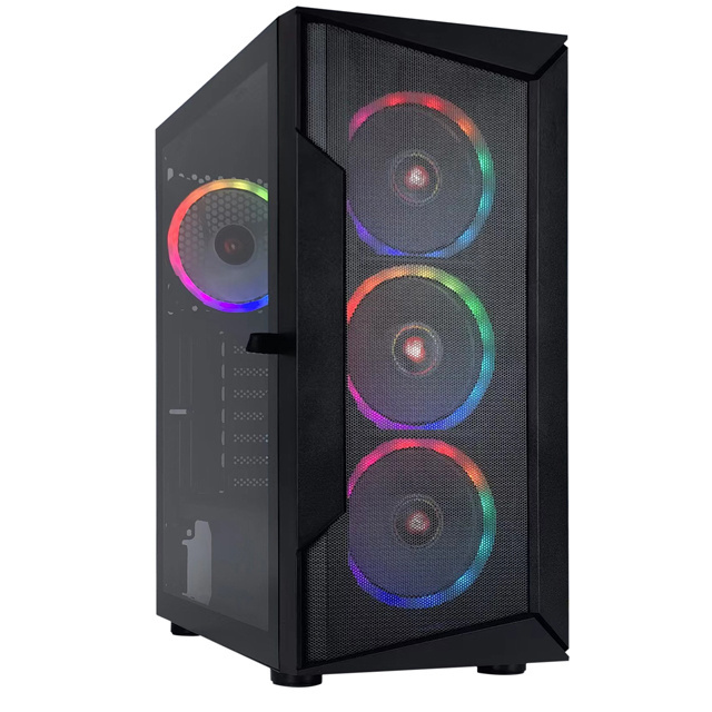 SATE(K8871)Computer Casing Desktop Custom ATX Tempered Glass RGB Gaming PC Case pc tower cabinet case