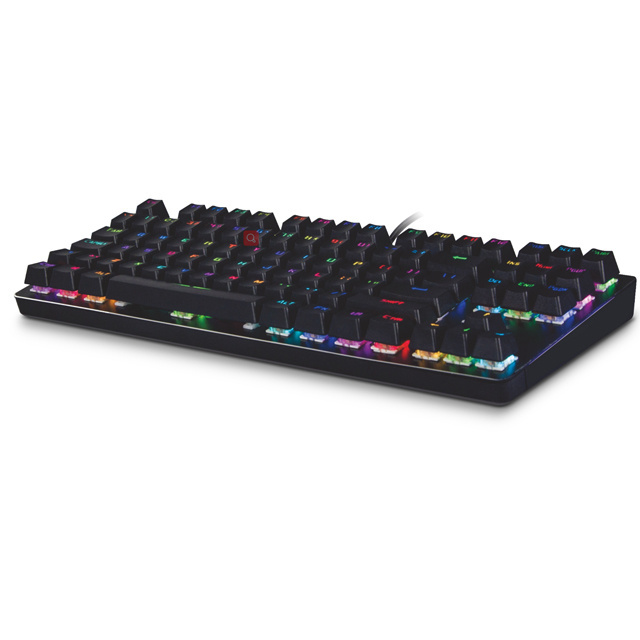 SATE-   Brand stock RGB Backlighting Mechanical Gaming Keyboard 87 Keys Blue Switches Backlit Keyboard For Gamer K5