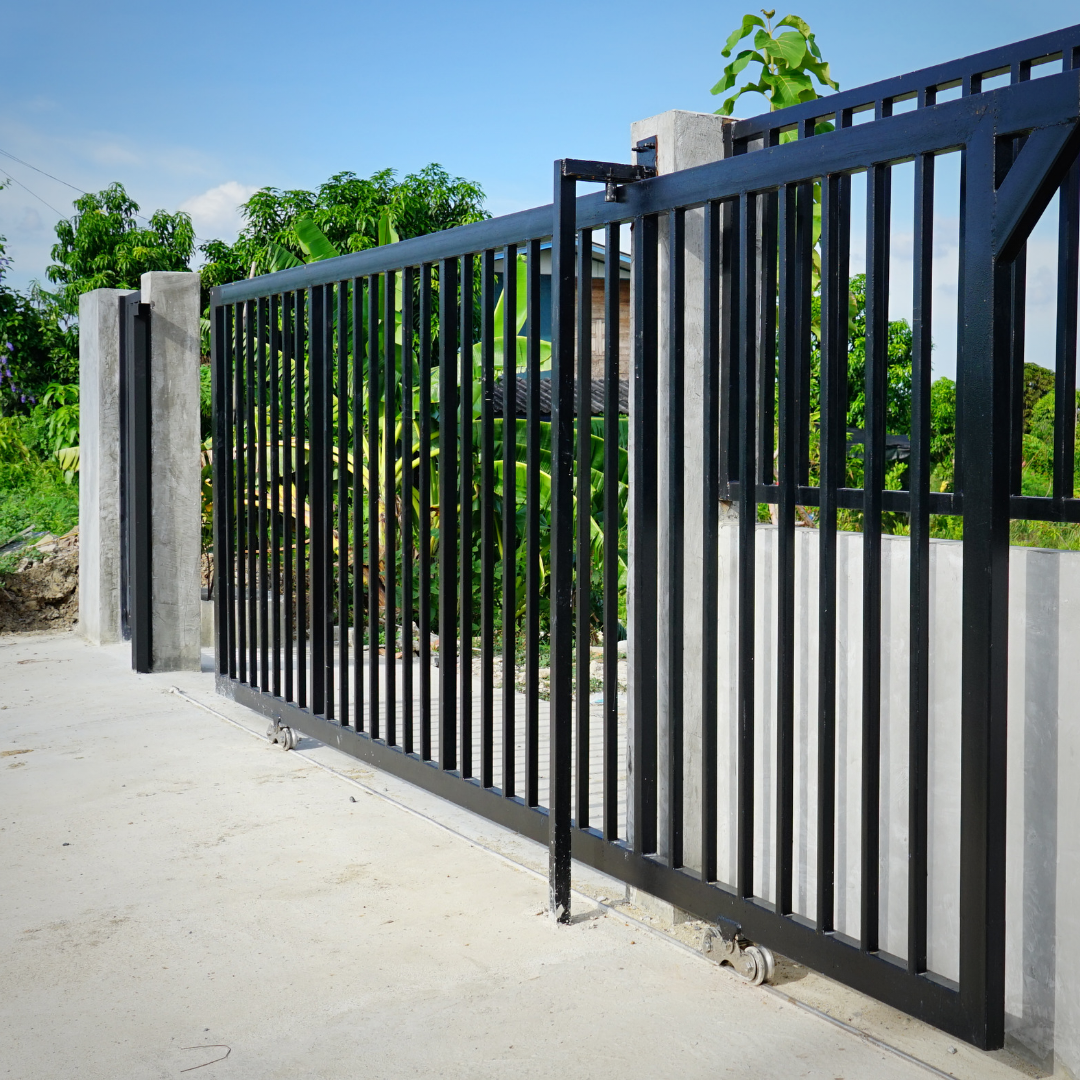 manufacturers wrought iron driveway gate villa swing gates special design Metal Fence Gate System for Safety Steel Fence Gates