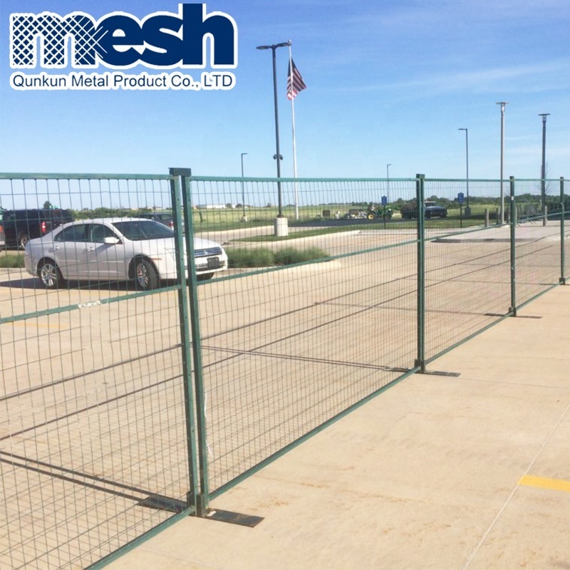 Removable construction temporary fence panel for canada