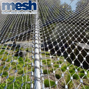 Stainless steel wire rope mesh net / slope protection network