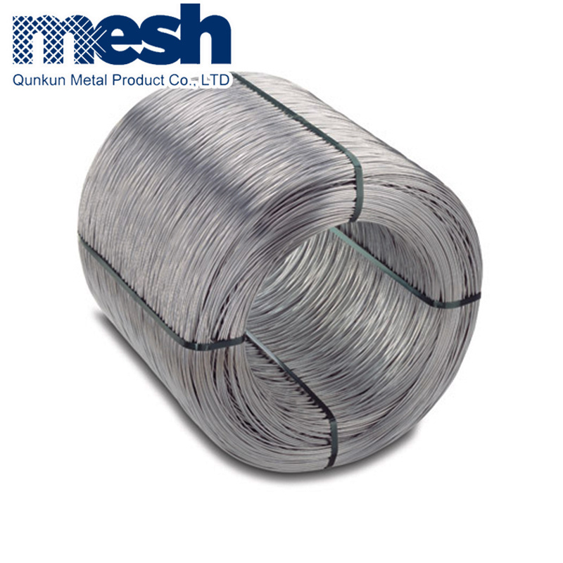 Iron Steel Low Price High Quality BWG 20 21 22 GI Binding Wire Silver Electro Galvanized QUNKUN 2mm Galvanized Wire