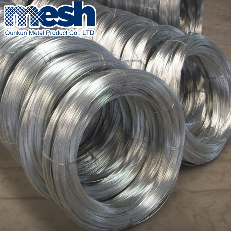 Iron Steel Low Price High Quality BWG 20 21 22 GI Binding Wire Silver Electro Galvanized QUNKUN 2mm Galvanized Wire