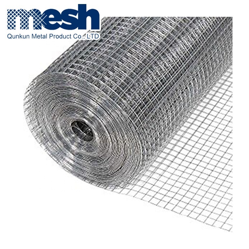 stainless steel welded iron wire mesh galvanized 8 gauge 10 gauge 25mm*25mm hot dipping welded wire mesh