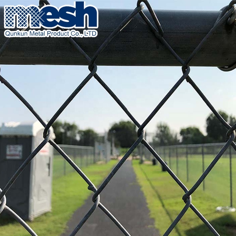 Cheap security used chain link fence with razor blade for sale