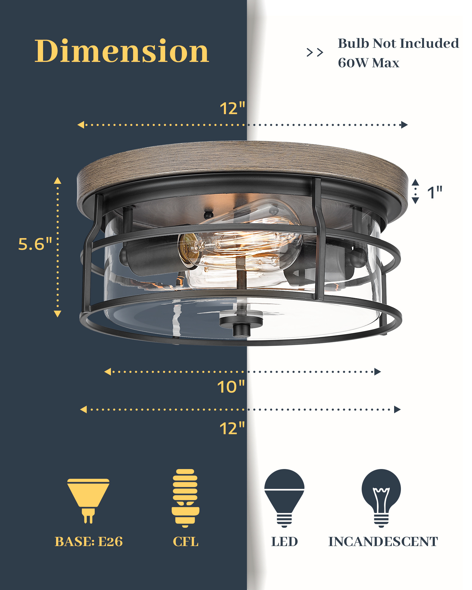 Led Flush Mount Decorative Ceiling Lamp Glass Shade Chandelier Steel Iron Semi-flush Mount Ceiling Pendant Light Hot Sale Indoor