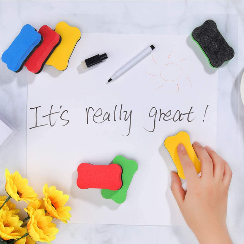 Magnetic Whiteboard dry Eraser Office felt Erasers Fit for School, Home and Office