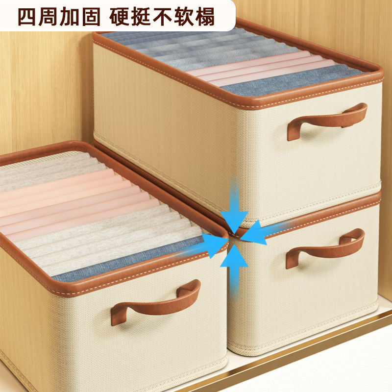 High Quality Foldable Storage Cube Boxes Bin Collapsable Fabric Storage Box Wardrobe Clothing Organizer