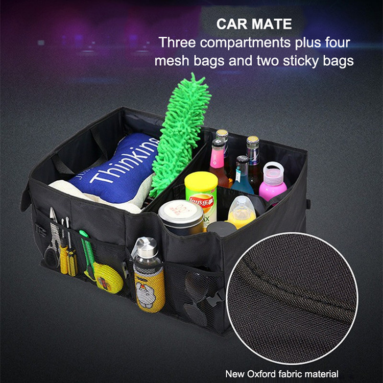 Wholesale Portable Folding Collapsible Backseat Car Storage Box Boot Car Trunk Organizer