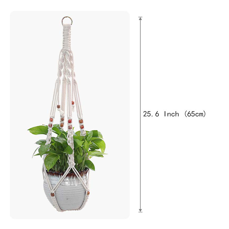 Home Decoration Handmade Cotton Macrame Plant Hangers Washable Indoor Outdoor Plant Hanging Flower Hanger Bracket