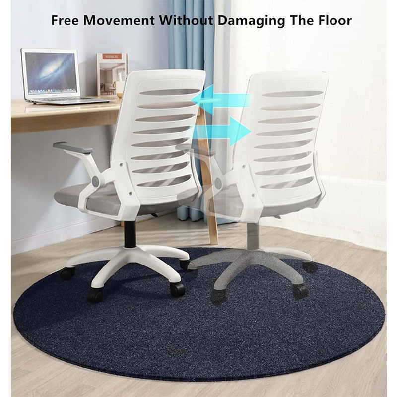 Office Chair felt Mat, Round Floor felt Mat ,Heavy Duty Non Slip Multi-Purpose Desk Chair Mat Rug for Home