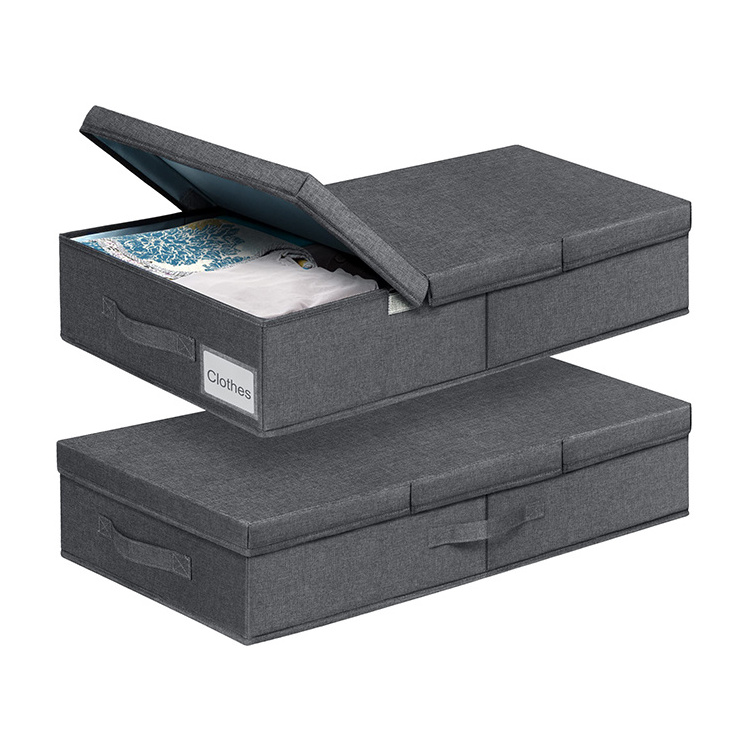 Oem China Wholesale Foldable Under Bed Storage Box Stackable Home Organizers Containers Drawer Bins Box For Clothes