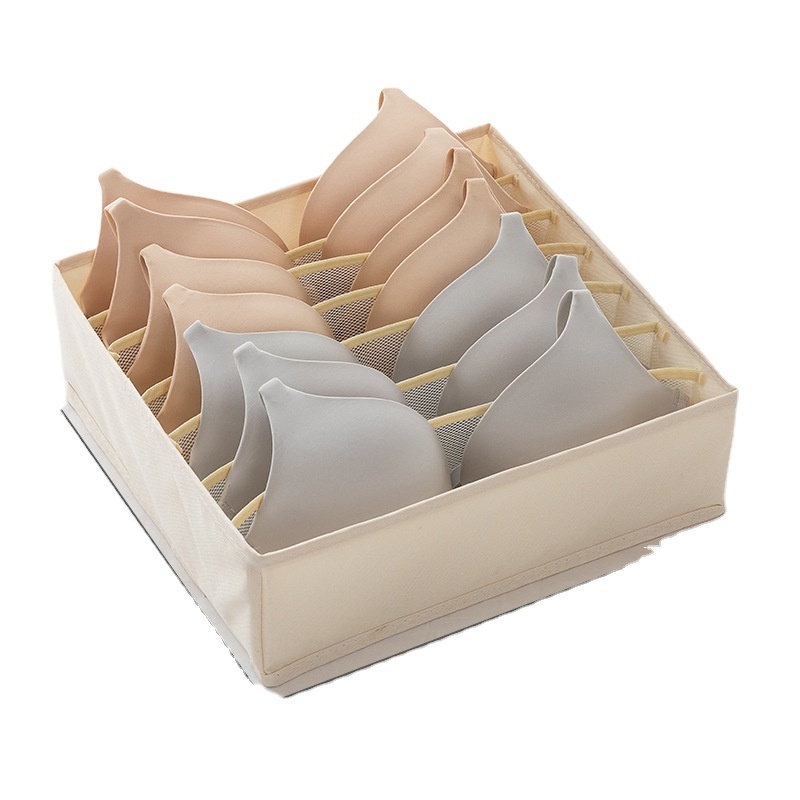 7 cavity Wardrobe Drawer Divider Clothes Storage Box Folding Socks Bra Underwear Socks Organizer