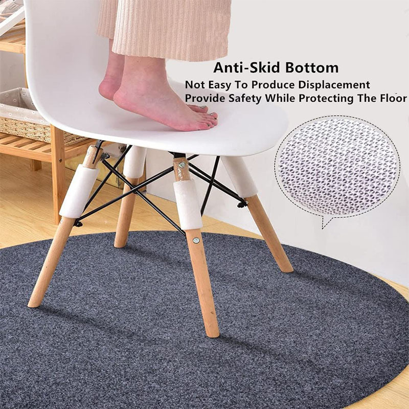 Office Chair felt Mat, Round Floor felt Mat ,Heavy Duty Non Slip Multi-Purpose Desk Chair Mat Rug for Home