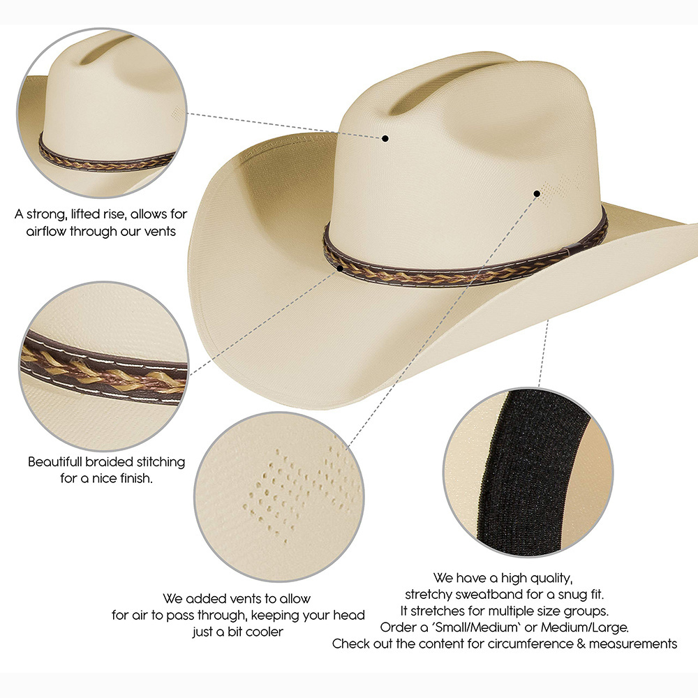 Custom Wholesale High Quality Plain Felt Cowboy Hats Pinch Front Wide Brim Fedora Western Cowboy Hat Cowgirl Hats