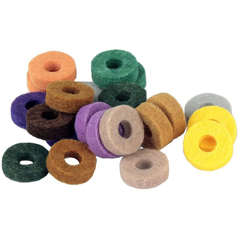 Cymbal Stand Felt Washer Pad Drum Felt Pad Set Replacement Round Soft for Drum Cymbals