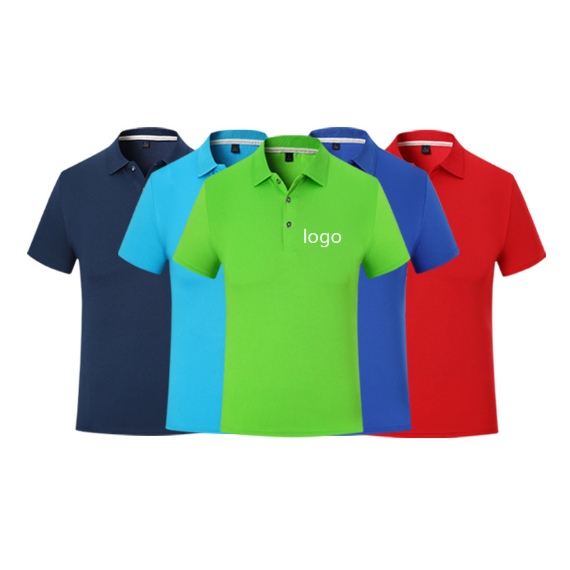 Sublimation Blank Polyester Golf T-shirts Custom Logo Polo T Shirts Printing slimming fit turnover collar Shirts For Men