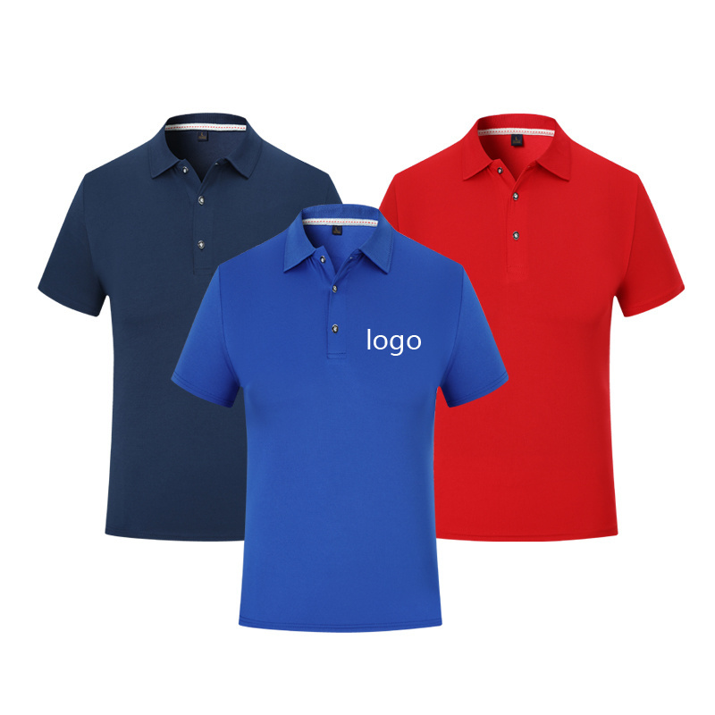 Sublimation Blank Polyester Golf T-shirts Custom Logo Polo T Shirts Printing slimming fit turnover collar Shirts For Men